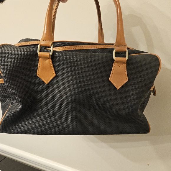 Yves Saint Laurent Vintage Woven Canvas Boston Bag - Picture 10 of 15